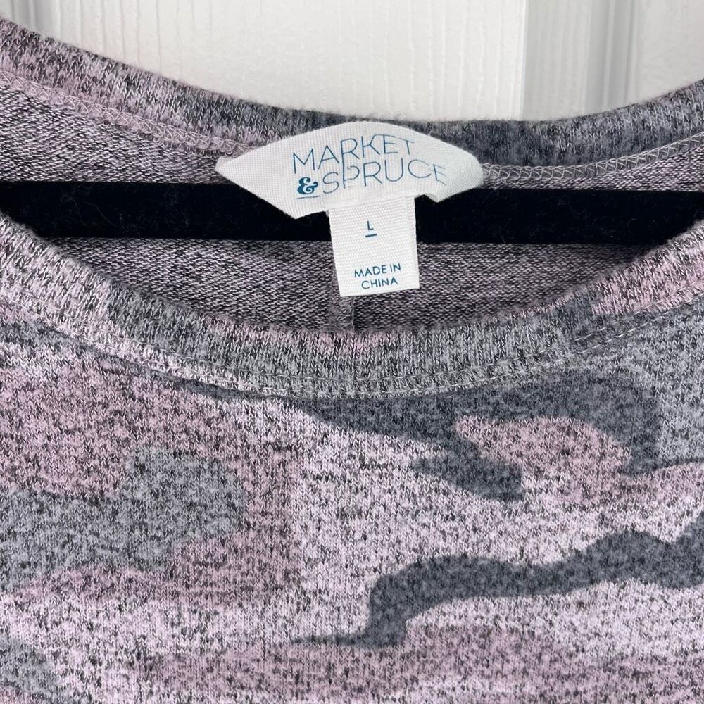 Market and Spruce Lightweight Sweater Abstract Design Size Large - Picture 5 of 5